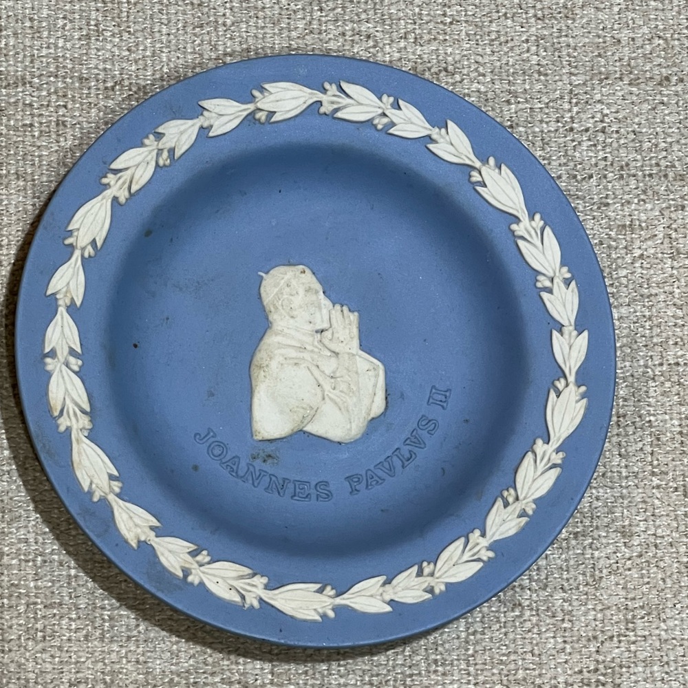 Pope John Paul II Wedgewood Jasper Ware Plate